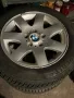 Продавам джанти BMW 7j x 16 ET47 със зимни гуми за E46 E36 Z3, снимка 1
