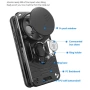 Калъф за Honor Magic8 Lite 5G, PC+TPU, с Плъзгащ Капак за Камера (CamShield), Пръстен и Стенд, Магни, снимка 3