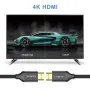 Кабел Earldom ET-W26 HDMI - HDMI, 5м., 4K, С оплетка, Черен, снимка 2