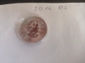 СРЕБРО 1 OZ КАНАДСКИ КЛЕНОВ ЛИСТ 2016 1 УНЦИЯ, снимка 2