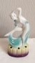 Танцуваща дама с воал Фигурка на цвете жаба Арт Нуво, снимка 5