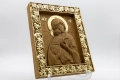 Позлатена релефна икона на Света Богородица с Младенеца, снимка 2