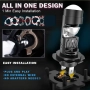 LED крушки с  лупа за основен фар H7 plug and play, снимка 14