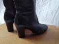 № 39 дамски ботуши естествена кожа - с висок ток; черен цвят, снимка 6