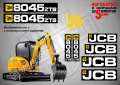 JCB 8035zts стикери надписи, снимка 3