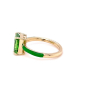 Златен дамски пръстен 3,75гр. размер:54 14кр. проба:585 модел:23081-1, снимка 2