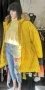 Продавам дълго зимно дамско яке в жълт цвят, снимка 4