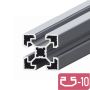 2x ОЛЕКОТЕН Конструктивен алуминиев профил 40х40 Слот 10 Т-Образен, снимка 1 - Консумативи за принтери - 45422841