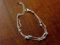 Посребрена дамска гривна за глезен или ръка, снимка 1
