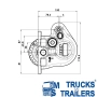 PTO Включвател OMFB за скоростна кутия ZF 6S380 / 6S400 / 6S420 00107000138, снимка 2