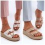 Дамски сандали от еко кожа, 2цвята , снимка 1 - Сандали - 45777341