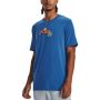 Мъжка тениска under armour curry splash party tee blue   l, снимка 2