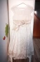 Коктейлна рокля цвят екрю, снимка 2