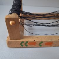 Спомен от миналото! Детско дървено станче за тъкане, снимка 5 - Антикварни и старинни предмети - 45537518