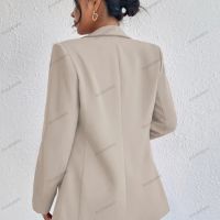 Темпераментно едноцветно малко дамско сако с ревер и дълги ръкави, 8цвята , снимка 13 - Сака - 39700642