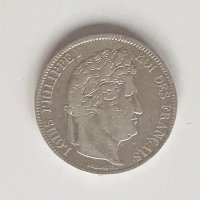 5 франка 1841 W Луи Филип, снимка 2 - Нумизматика и бонистика - 45313740