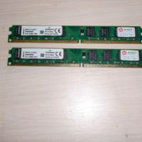 273.Ram DDR2 800 MHz,PC2-6400,2Gb,Kingston. Кит 2 броя. НОВ, снимка 1 - RAM памет - 45880789