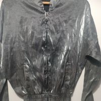 Ново лъскаво сиво якенце, снимка 1 - Якета - 45531062