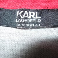 Karl Lagerfeld beachwear мъжка блуза с яка и къс ръкав, снимка 5 - Блузи - 44940828