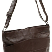 Стилна дамска чанта от естествена к. с дълга дръжка за рамо 28/28см, снимка 2 - Чанти - 44995909
