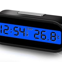 Дигитален часовник  термометър за автомобил, снимка 1 - Аксесоари и консумативи - 45282552