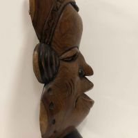 Дървена, маска, автентична, антик, ръчна изработка, Африка, снимка 2 - Антикварни и старинни предмети - 45747307