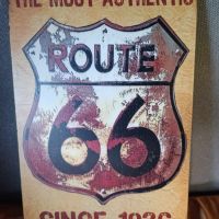 The Most Authentic ROUTE 66 Since 1926-метална табела(плакет), снимка 5 - Аксесоари и консумативи - 45803853