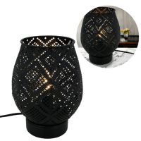 Нова метална лампа в черно, винтидж стил , снимка 2 - Настолни лампи - 45332586