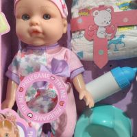 Комплект кукла бебе с аксесоари - памперс, биберон, гърне., снимка 2 - Кукли - 45778822
