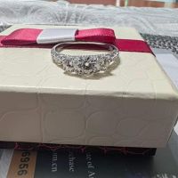 Сребърен пръстен 1.1 карата с мойсанит диамант (сертификати) , снимка 4 - Пръстени - 45293646