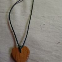 Колие сърце от дърво , снимка 4 - Сувенири от дърво - 45862038