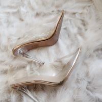 Елегантни обувки силикон, снимка 2 - Дамски обувки на ток - 45582946