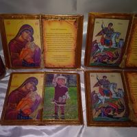 Подарък за Кръстници- Книга Икона- с икона/ снимка и поздрав по желание, снимка 1 - Подаръци за кръщене - 39370032