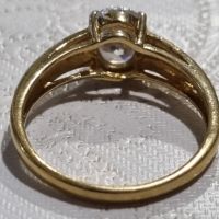 Vintage сребърен пръстен с позлата 3,62 грама , снимка 5 - Пръстени - 45306470