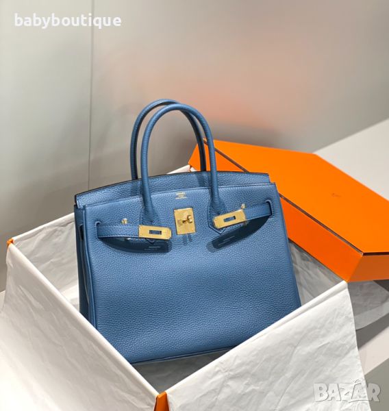 Hermes Birkin agate blue, снимка 1