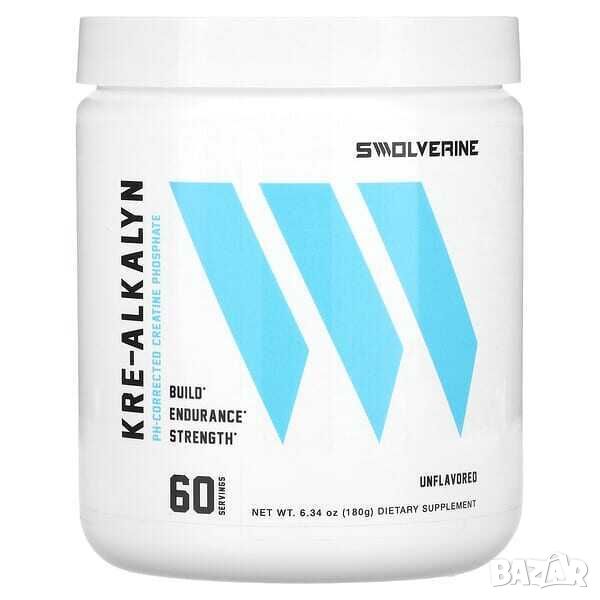 Креатин Kre-Alkalyn Swolverine, Неовкусен, 180 гр, снимка 1