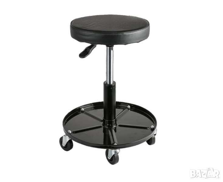 Подвижен стол с кръгъл рафт, снимка 1