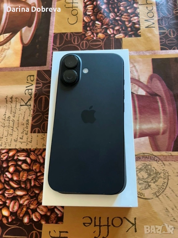 iPhone 16 с кутия и 1 година оставаща гаранция , снимка 1