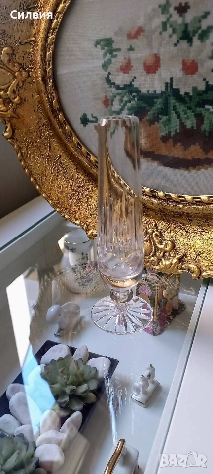 Малка кристална вазичка 🍀, снимка 1