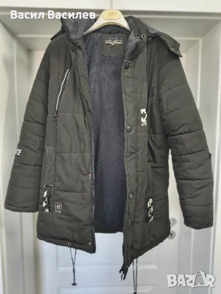 Тъмно зелено яке - Burgosstation checked coods, снимка 1