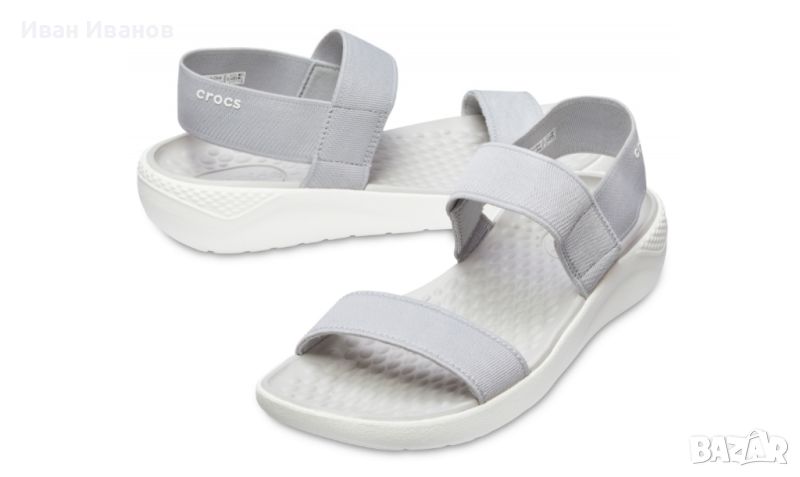 чехли / сандали  Crocs LiteRide Light Grey номер 37 ,5, снимка 1