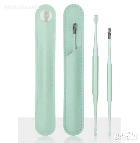 Комплект инструменти за почистване на уши меки силиконови за премахване на ушна кал, снимка 1