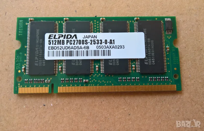 За лаптоп ram ddr 512mb pc2700, снимка 1