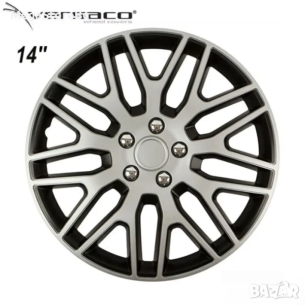 Тасове за джанти 14'' Versaco Dakar NC Silver/Black, снимка 1