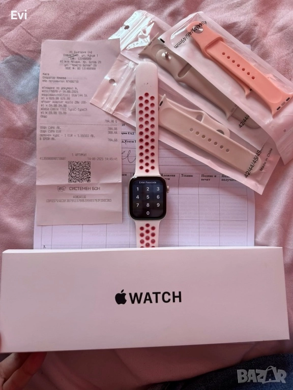 Apple Watch SE 2 (44mm, GPS + Cellular) – като нов, с гаранция + 3 каишки, снимка 1