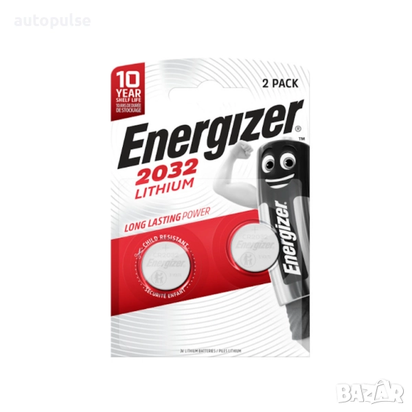 Батерии Energizer Lithium CR2032 2 бр., снимка 1