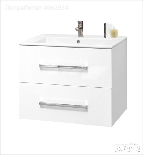 Мебел за баня конзолен Makena Лорена с умивалник, снимка 1