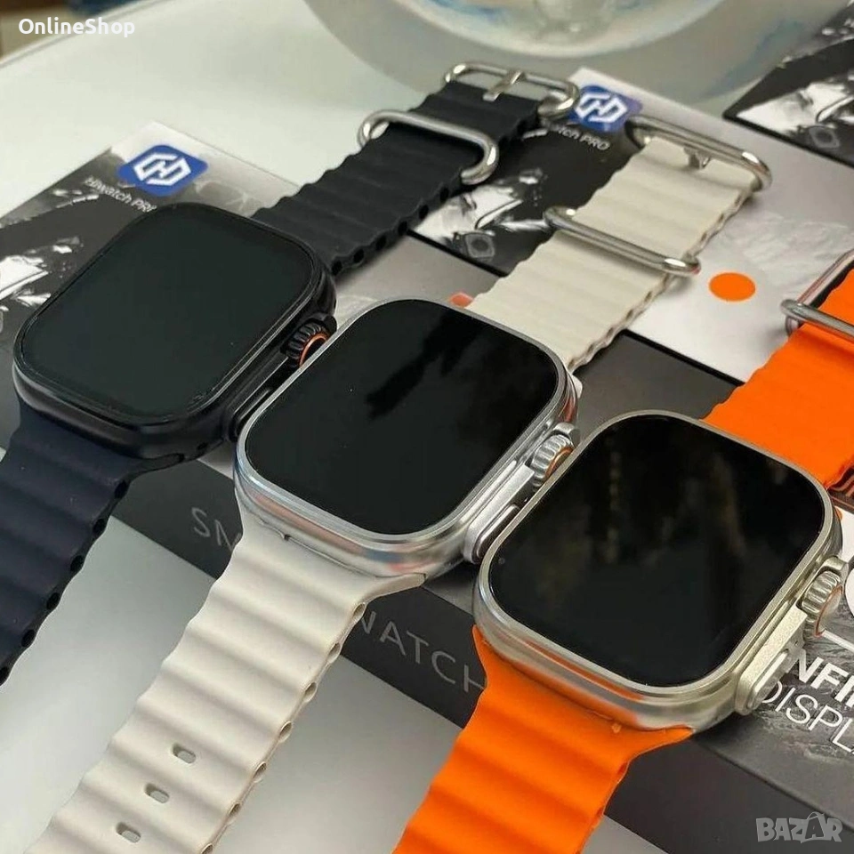 Смарт часовник T900 Ultra 2, Bluetooth разговори, Известия, Крачки, снимка 1