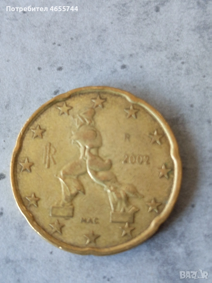 20 евро цента Италия , снимка 1
