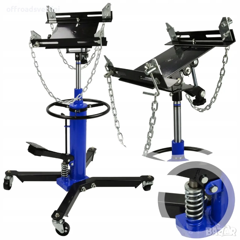 Хидравличен крик за скоростни кутии STAHLMAYER 500 кг с двойна помпа, снимка 1